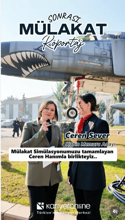 Mülakat provası sonra röportaj